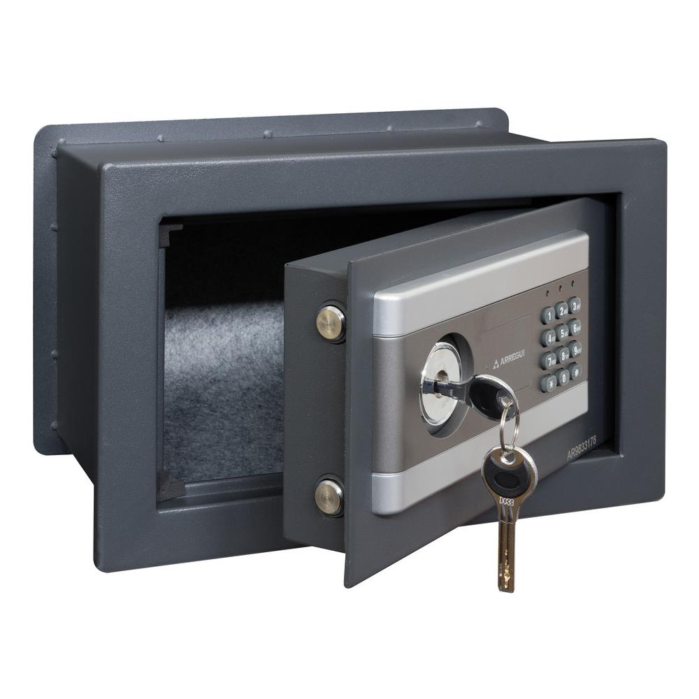 Stylo 19010w-s1 Cassaforte A Muro Con Serratura A Chiave E Codice | Cassaforte Da Incaso A Parete Con Alto Livello Di Sicurezza | Facile Da Installare | 21 X 32 X 20 Cm | 8l - Foto 3