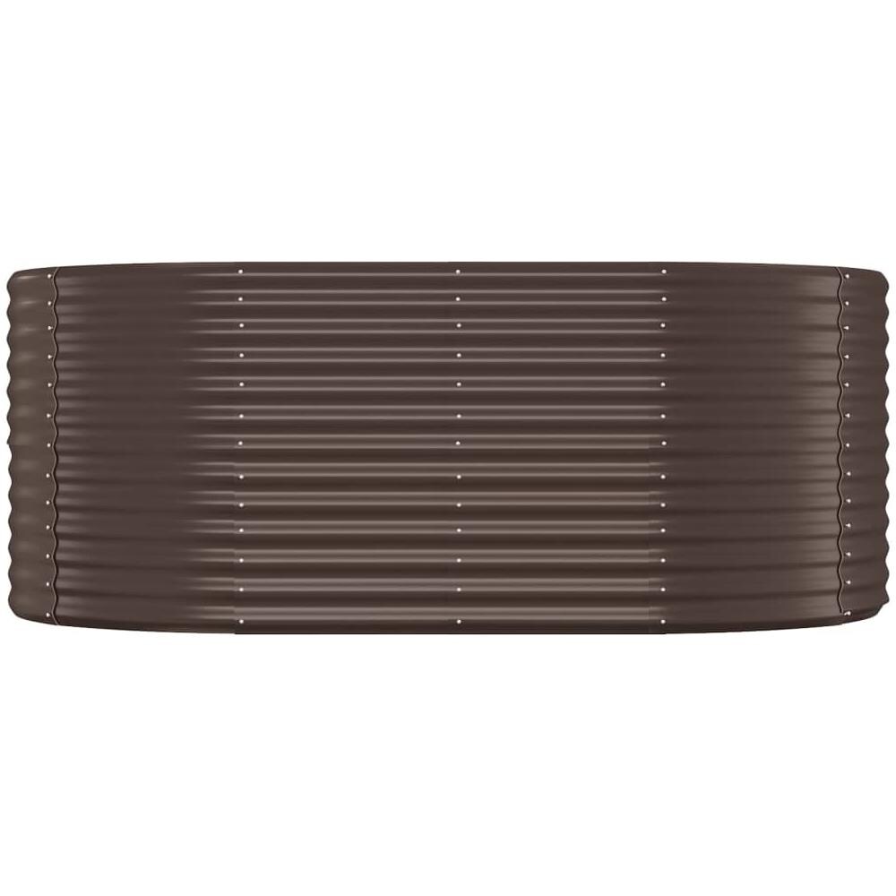 Letto Giardino Acciaio Verniciato Polvere 175x100x68 cm Marrone - Foto 2