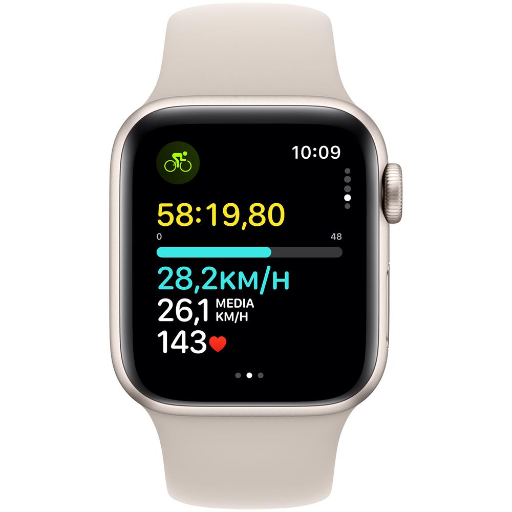 Watch SE GPS + Cellular Cassa 40mm in Alluminio Galassia con Cinturino Sport Galassia - M /L - Foto 4