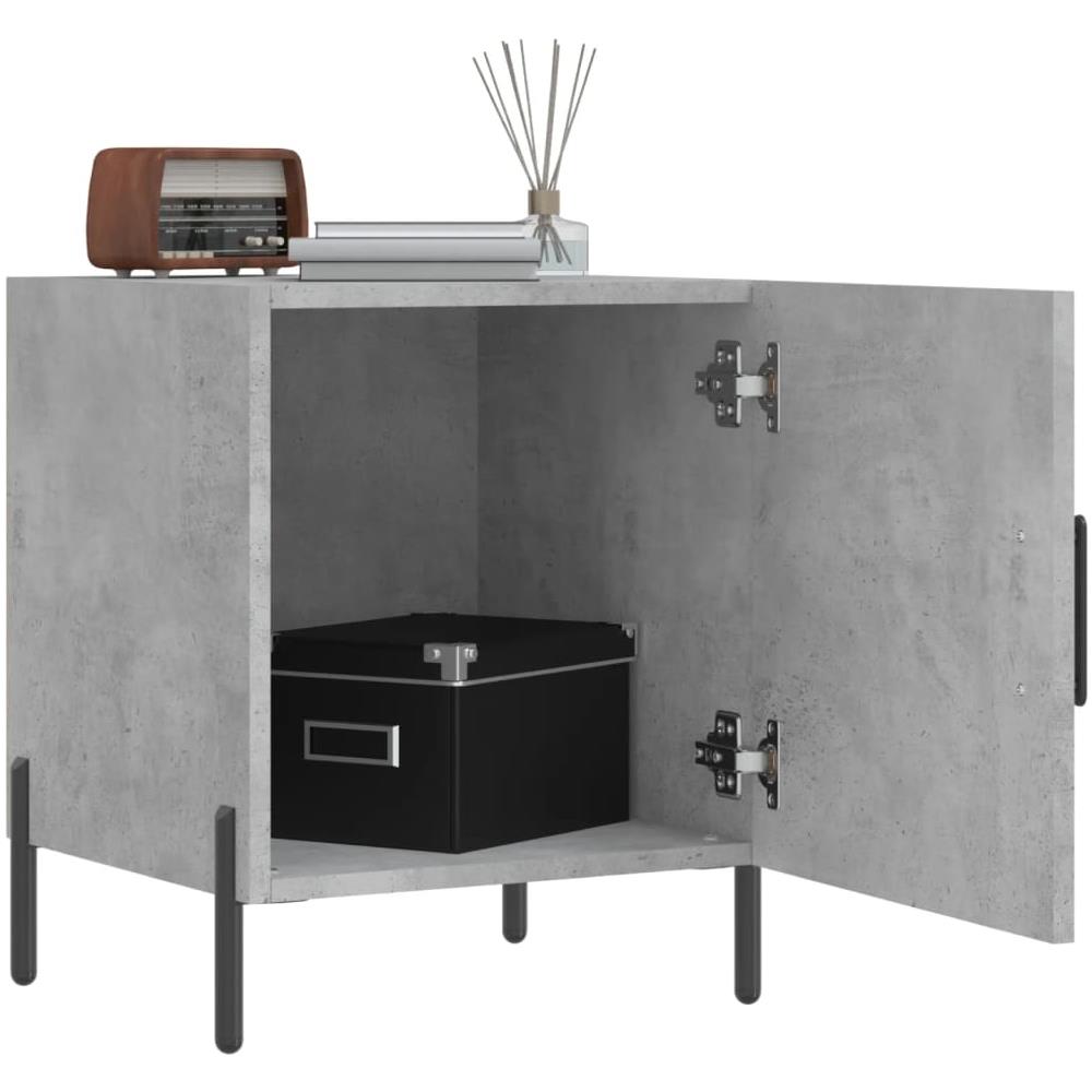 Comodini 2 Pz Grigio Cemento 40x40x50 Cm In Legno Multistrato - Foto 3