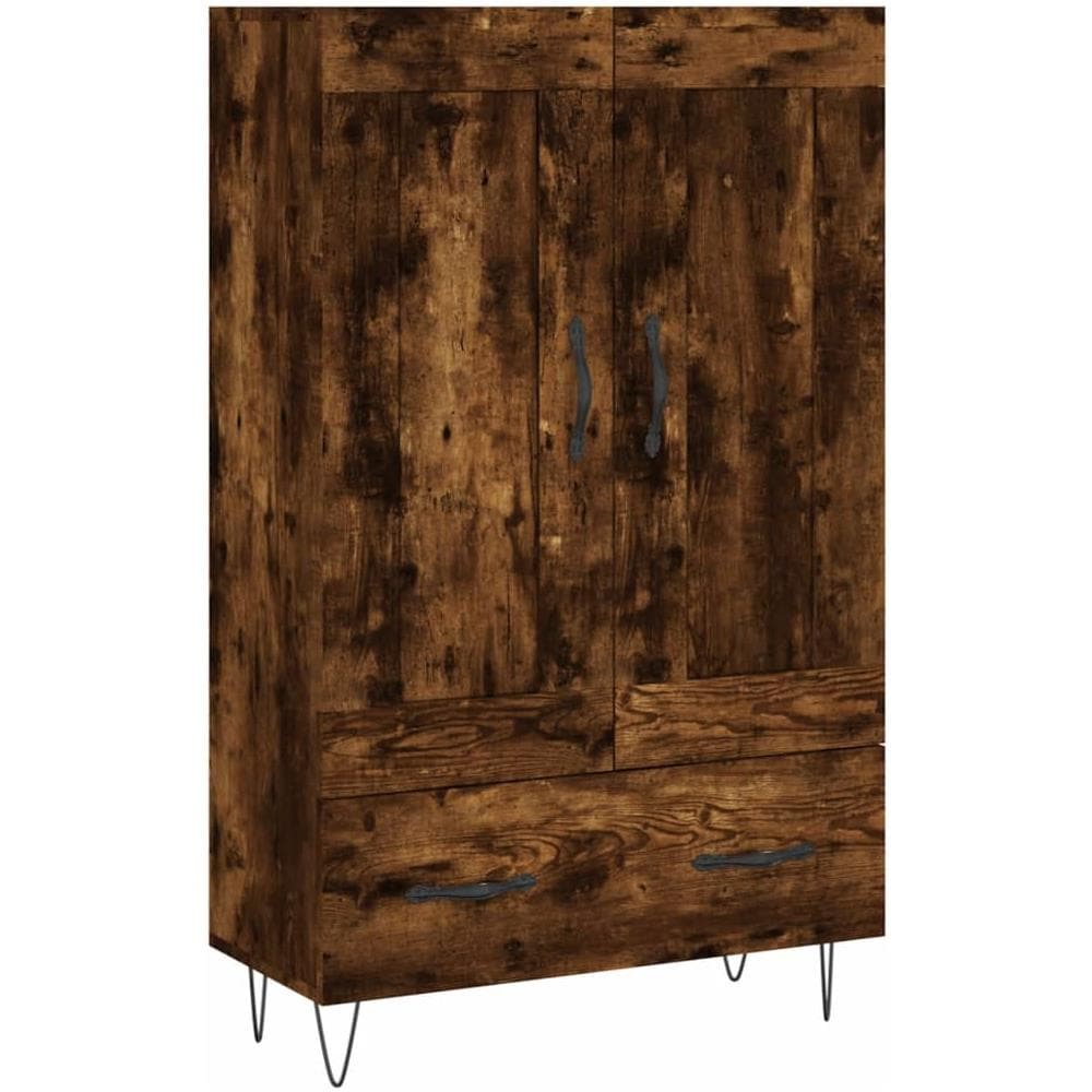 Credenza Rovere Fumo 69,5x31x115 Cm In Legno Multistrato - Foto 2