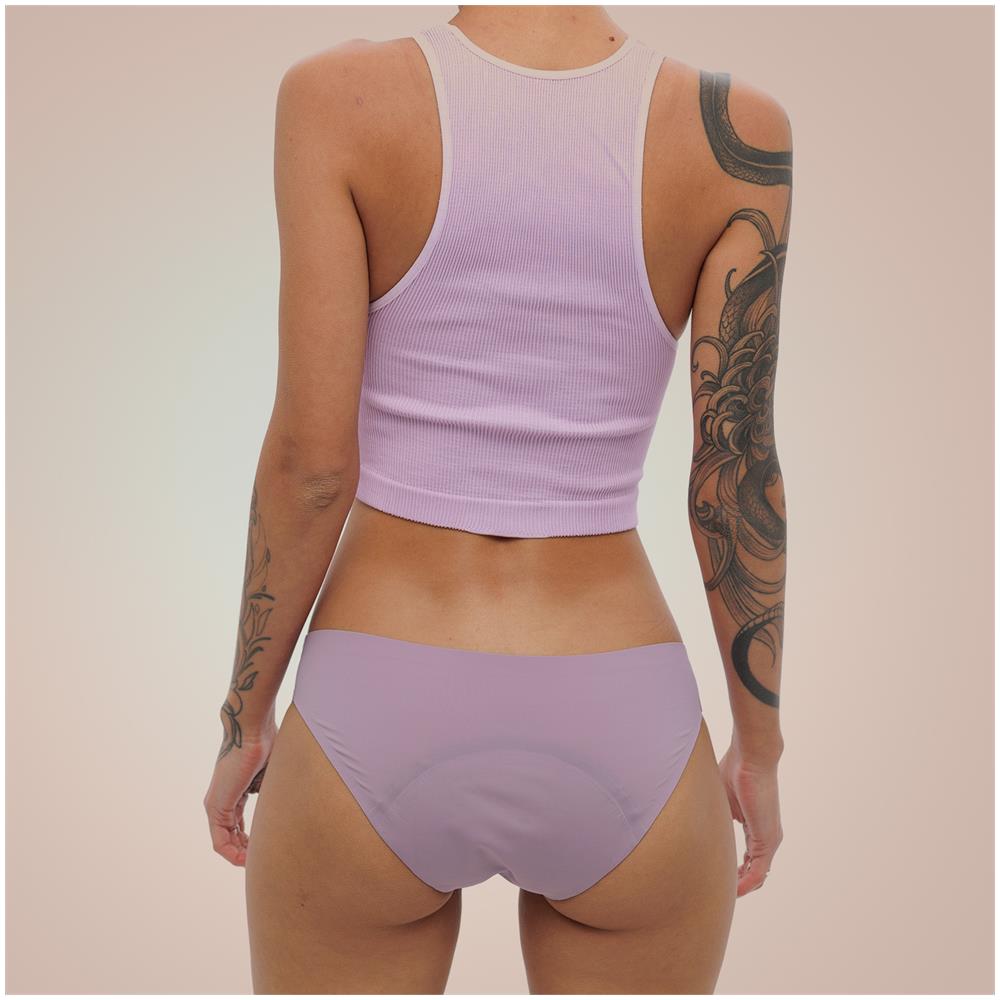 Weekiss Seamless Mutande Assorbenti, Mutande Mestruali, Intimo Mestruale, xl (42), Viola Chiaro - Foto 4