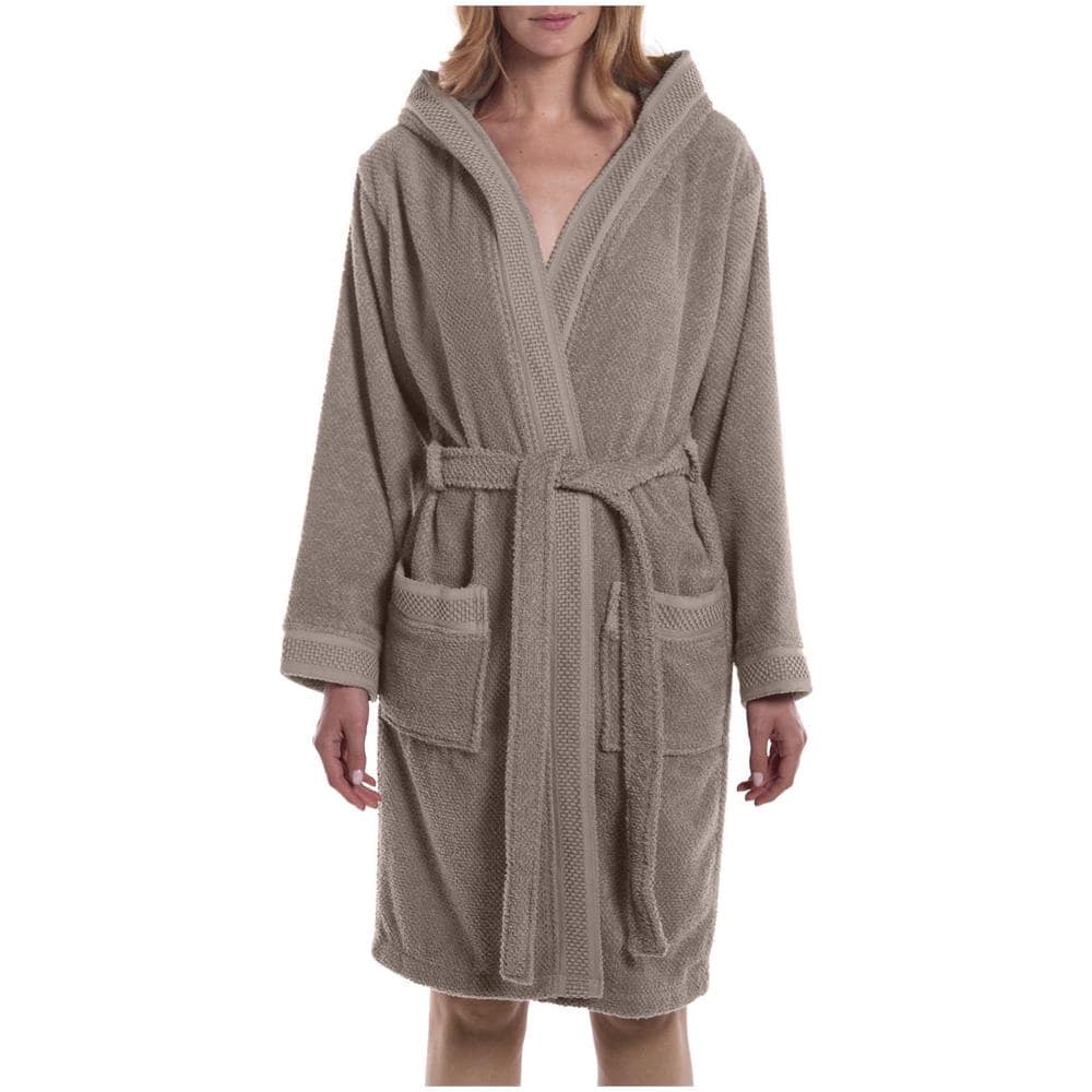 Accappatoio Con Cappuccio Spugnissima Gim In Cotone Colore Grigio Misura Ml - Foto 1