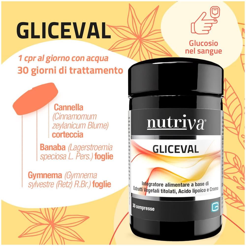 Nutriva Gliceval 30 Compresse - Foto 1