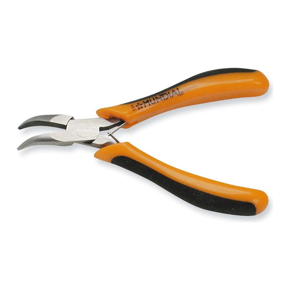 Pinza per elettronica becchi mezzotondi piegati mm. 120 - Foto 1