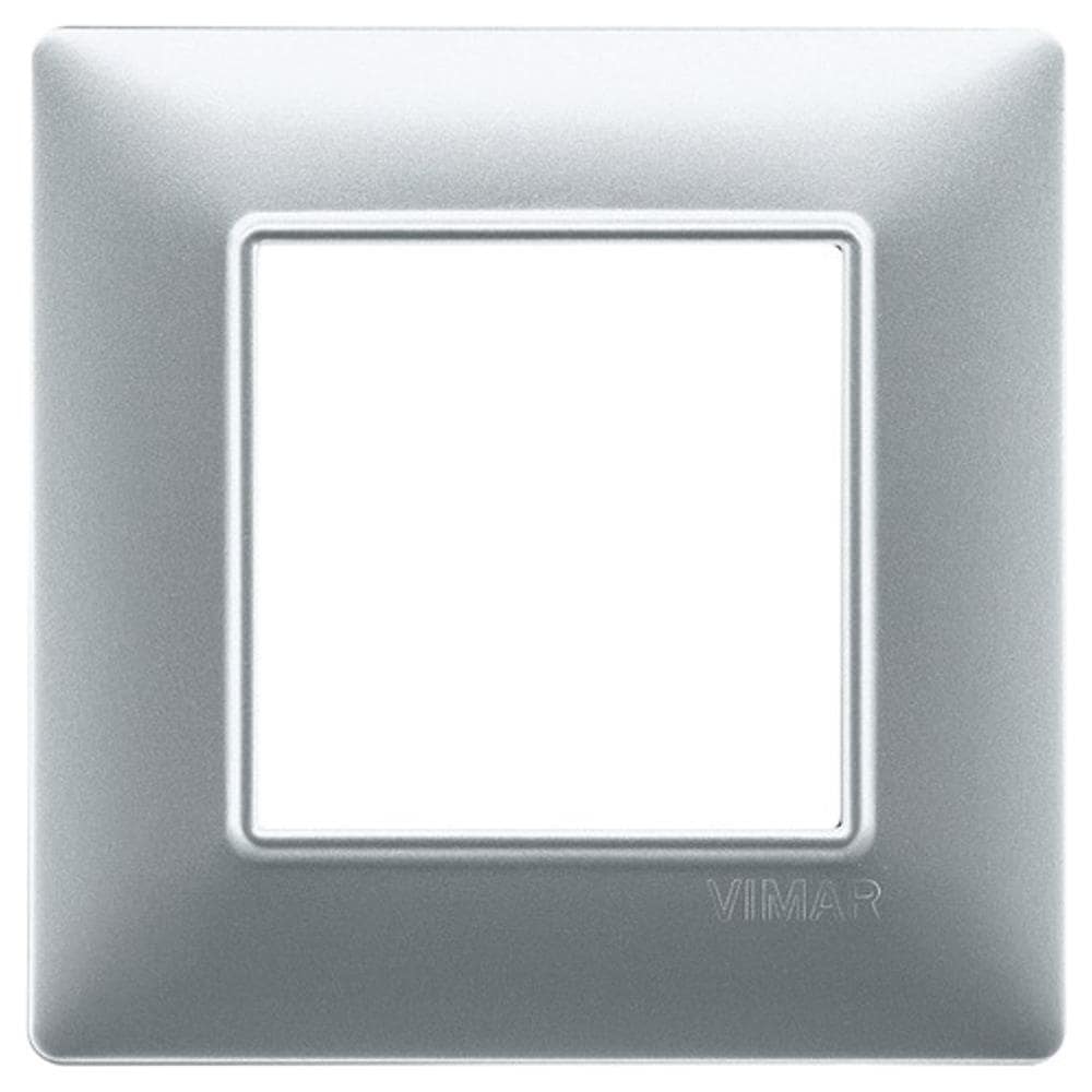 14642/20 - Placca 2 Moduli Argento Opaco - Foto 4