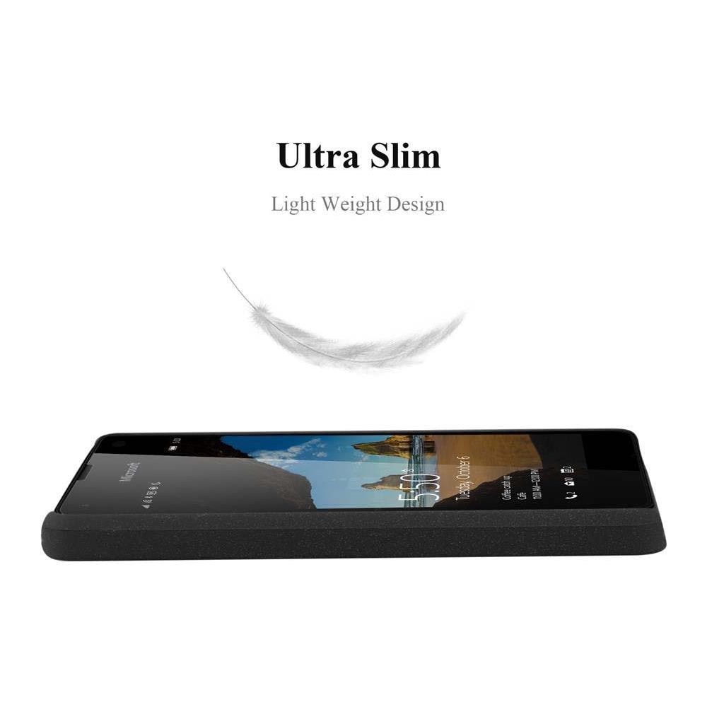 Custodia Compatibile Con Nokia Lumia 550 In Frosty Nero - Hard Case Coperchio Protettivo In Frosted Look Contro I Graffi E Gli Urti - Foto 2