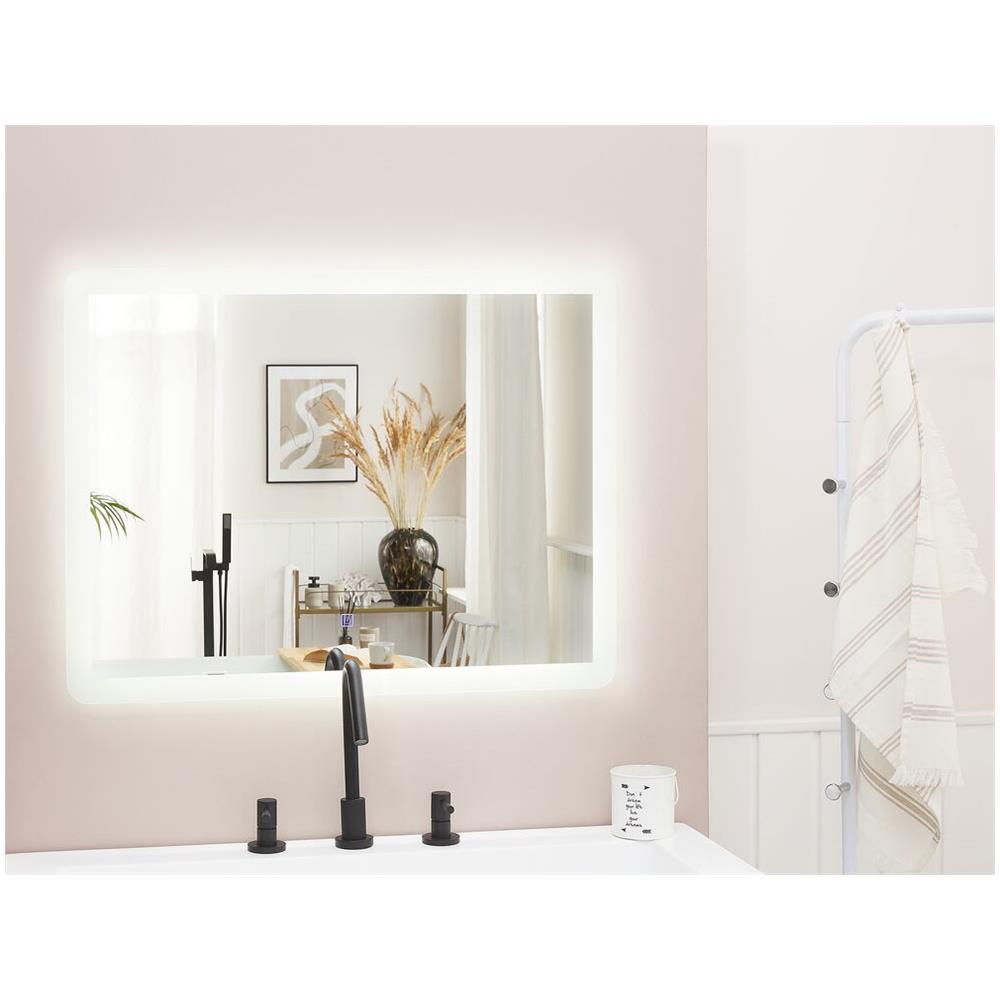 Specchio Da Bagno Con Illuminazione Led Rettangolare 60 X 80 Cm Corroy - Foto 1
