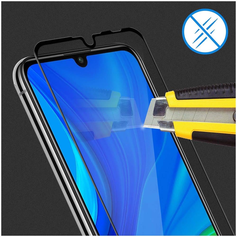 Vetro Temperato Huawei P Smart 2020 Bordo Smussato Contorno Nero - Foto 2