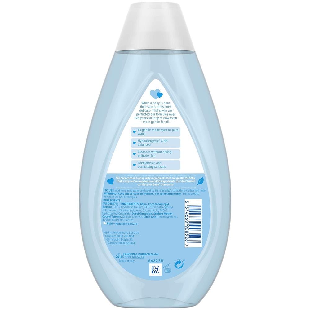 Baby Johnson Bagno 500 Ml - Dolce E Mite Per Pelli Delicate E Uso Quotidiano - Ph Equilibrato Per La Pelle Delicata - Foto 2