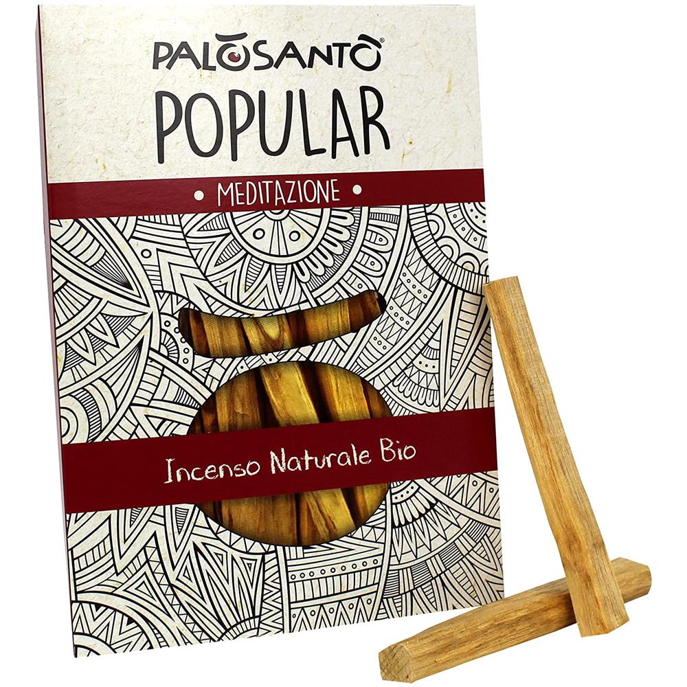 Palo Santo Legnetti - Popular Ayabaca - Raccolti In Modo Etico E Sostenibile - Confezione Convenienza 9 Paletti - Palo Santo Incenso Originale In Paletti - Legno Naturale 100% Bursera Graveolens Perù - Foto 1