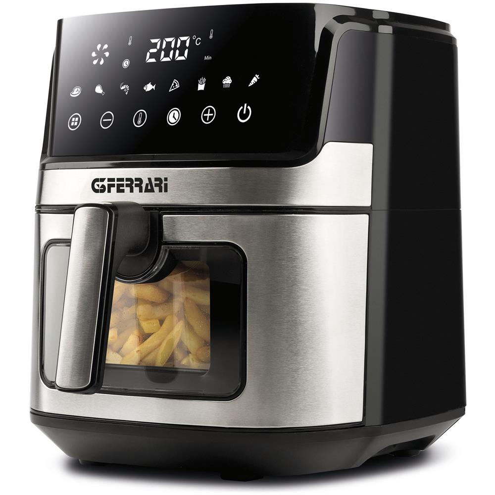 Friggitrice ad Aria G10167 Friggisano Visual Potenza 1600 Watt Capacità 6.5 Litri Temperatura regolabile (80° - 200°C) Timer Dispplay Digitale - Foto 1
