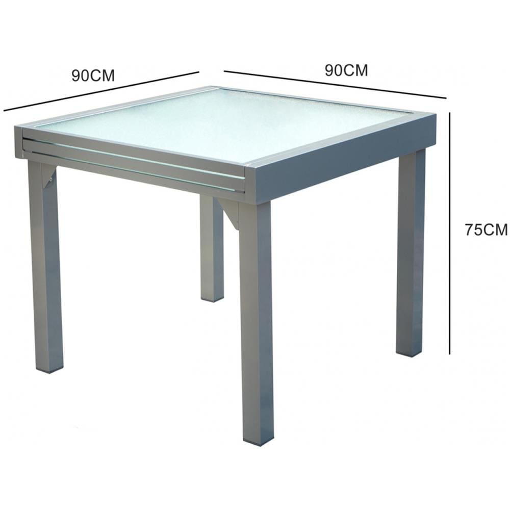 Tavolo Da Giardino Allungabile 8 Posti In Alluminio Molvina - Foto 2