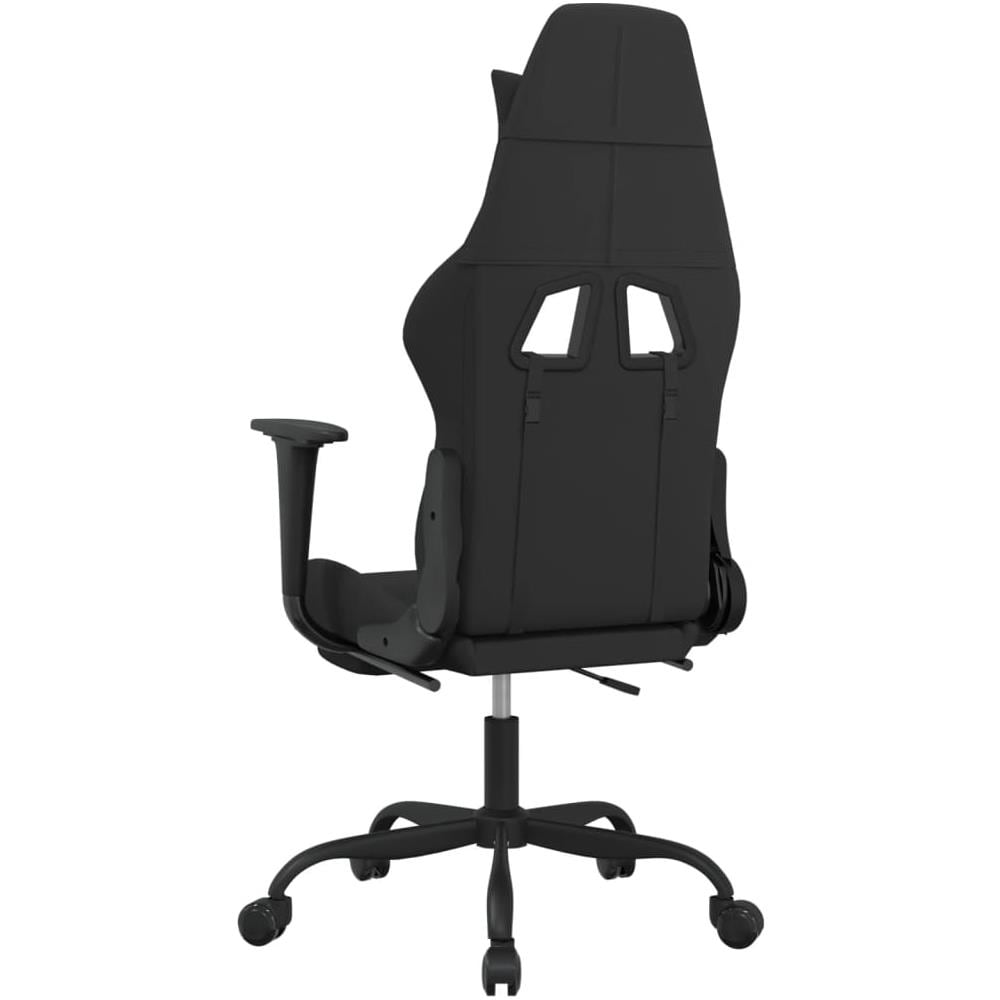 Sedia Da Gaming Con Poggiapiedi Nero In Tessuto - Foto 2