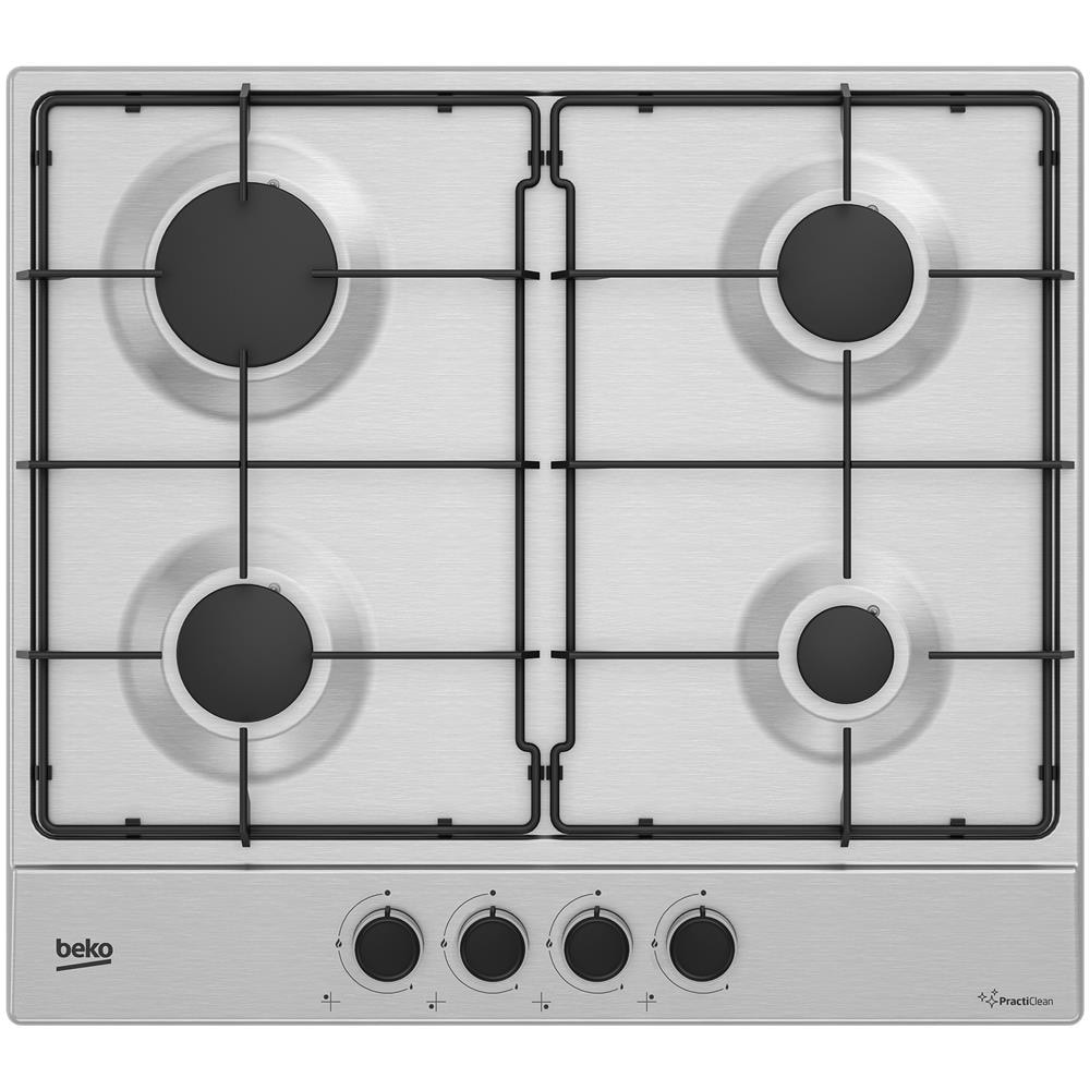 Piano Cottura a Gas HIAG64223SXE 4 Fuochi Gas PractiClean 60 cm Colore Inox - Foto 1