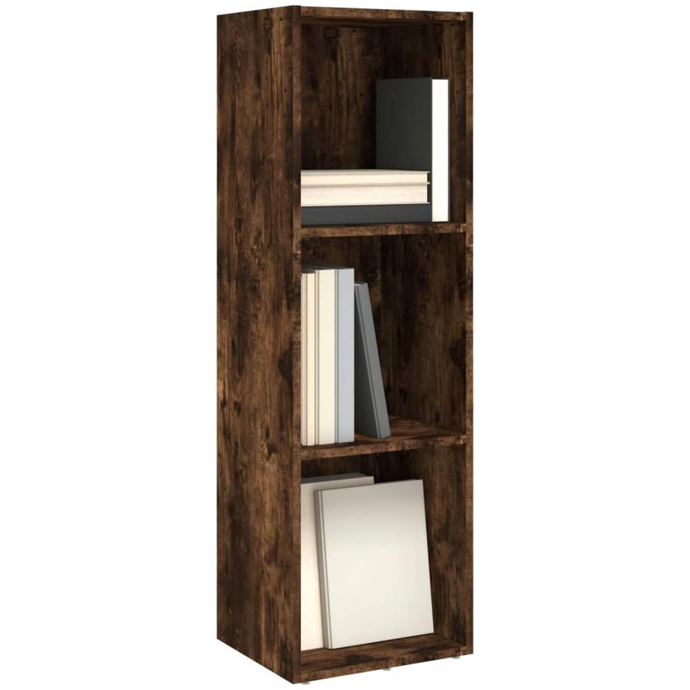 Libreria /mobile Tv Rovere Fumo 36x30x114cm In Legno Multistrato - Foto 5