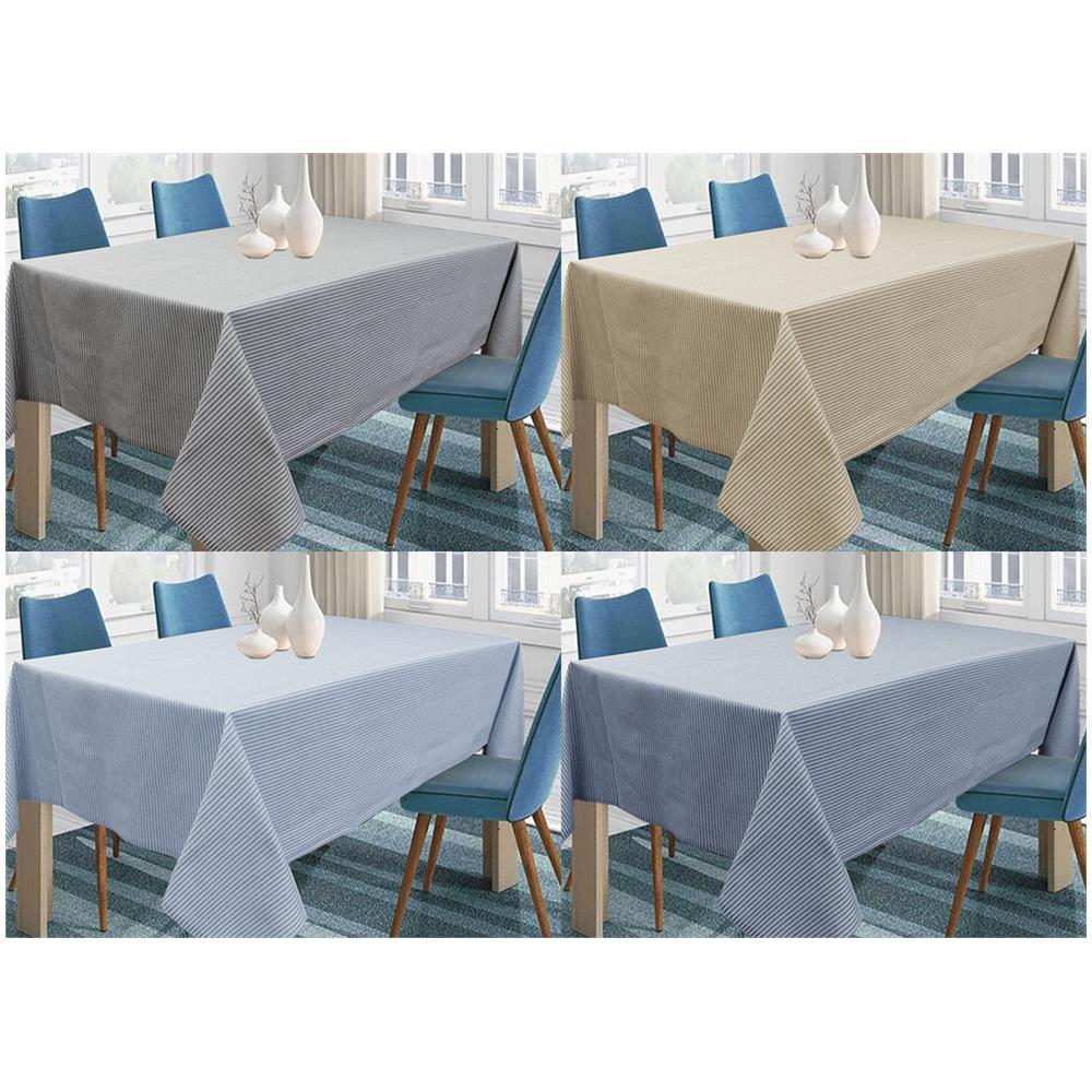 Tovaglia Per Salotto Cucina In Miros Misto Cotone Made In Italy Millerighe Rp 90x90 Beige - Foto 2