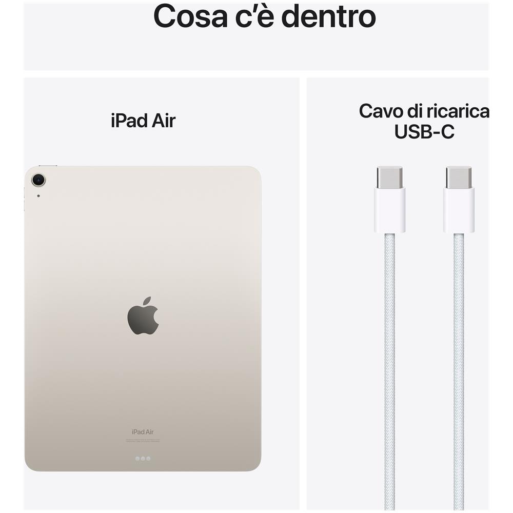 iPad Air M2 (2024 6th Gen) 128GB 13" Wi-Fi Galassia - Foto 3