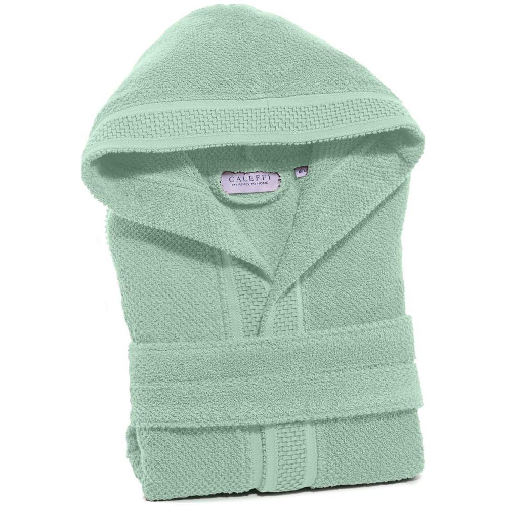 Accappatoio Con Cappuccio Spugnissima Gim In Cotone Colore Verde Misura S - Foto 2
