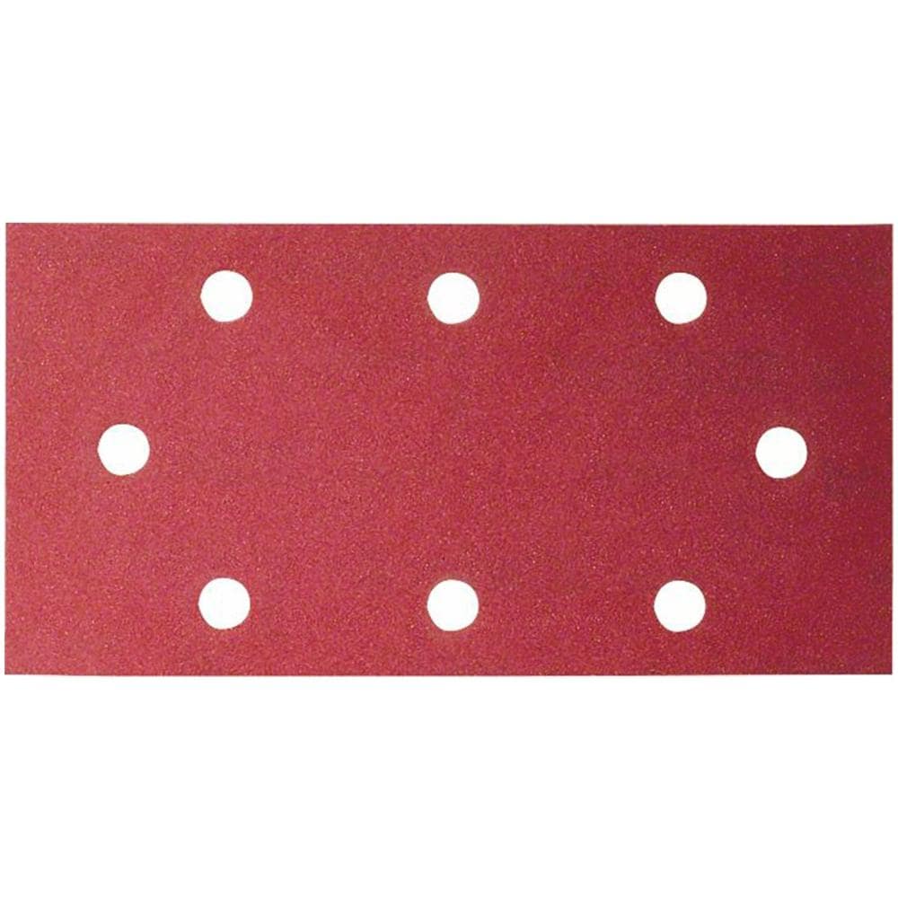 10 Fogli Abrasivi Per Levigatrice Orbitale 93x230 Grana 180 8 Fori - Foto 1