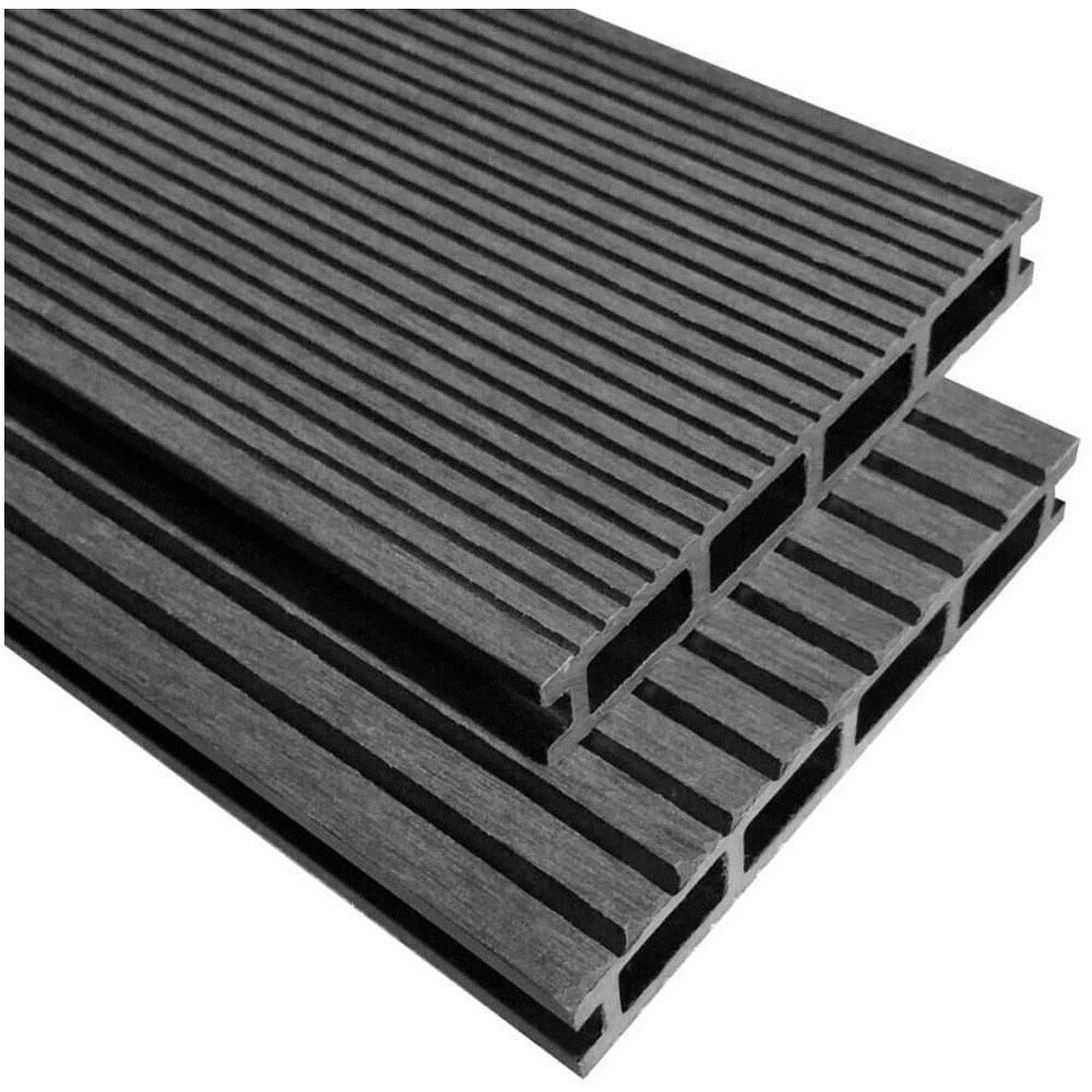 Pavimento per esterni in WPC con accessori 40 m² 2,2 m grigio - Foto 1