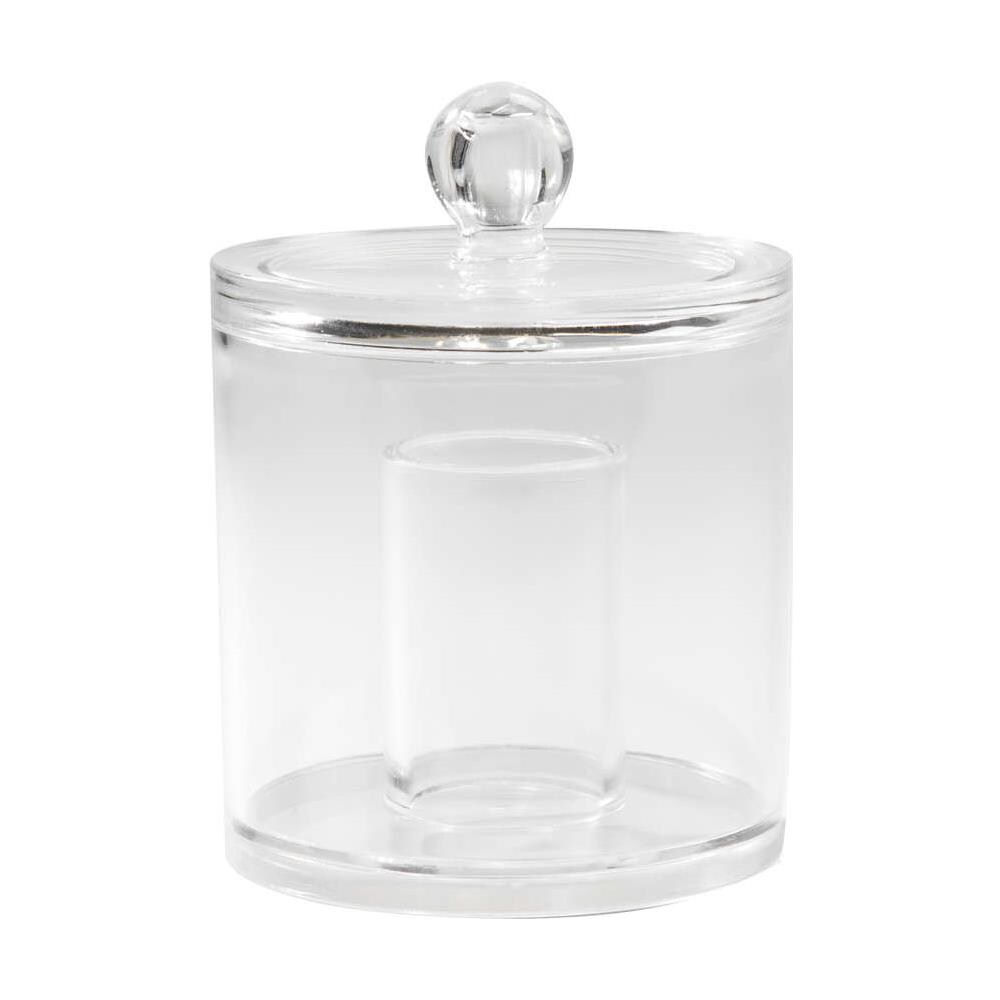 Porta Cotone - Contenitore Per Cotone Tondo Con Coperchio Trasparente - Foto 1