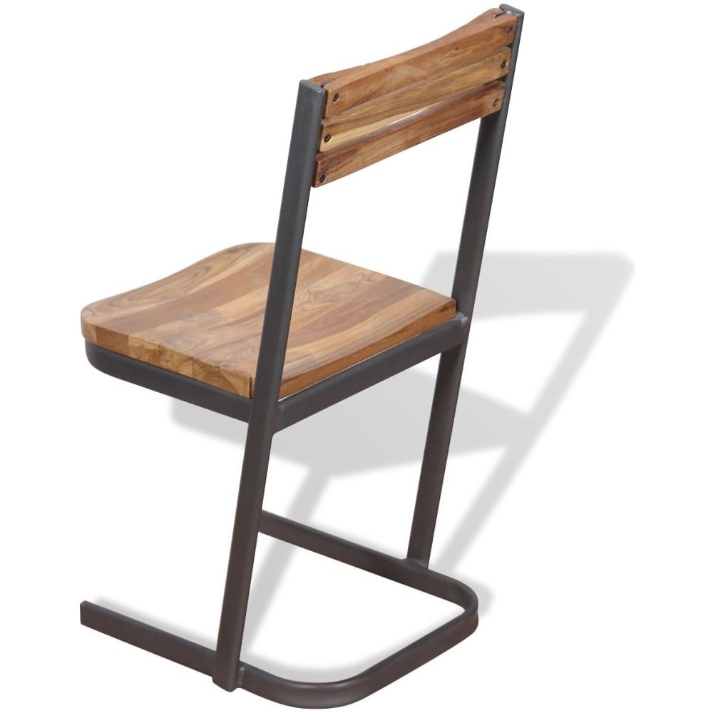 2 Pz Sedie Sala Da Pranzo In Legno Massello Di Teak - Foto 16