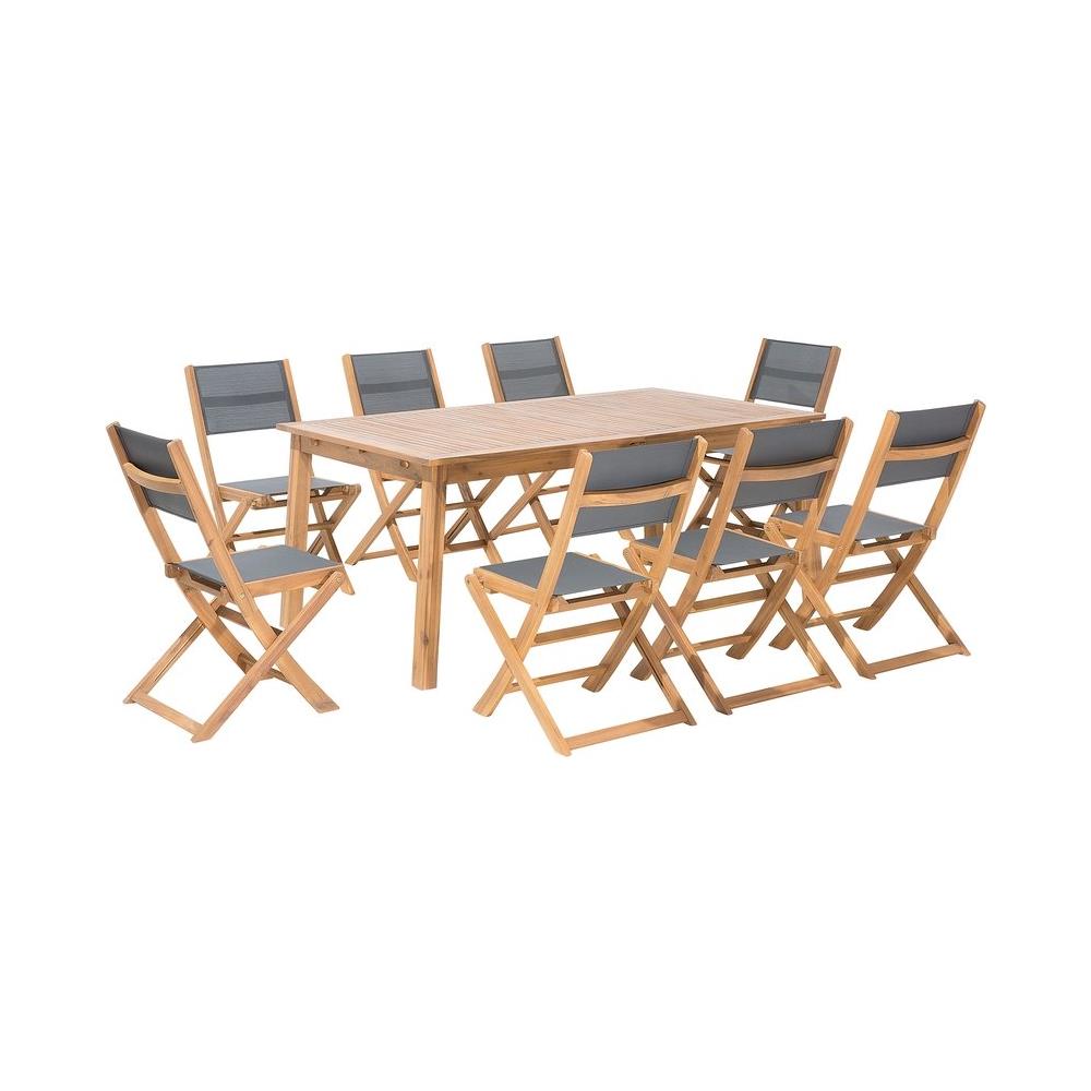 Set Da Giardino In Legno Di Acacia 8 Persone Cesana - Foto 1