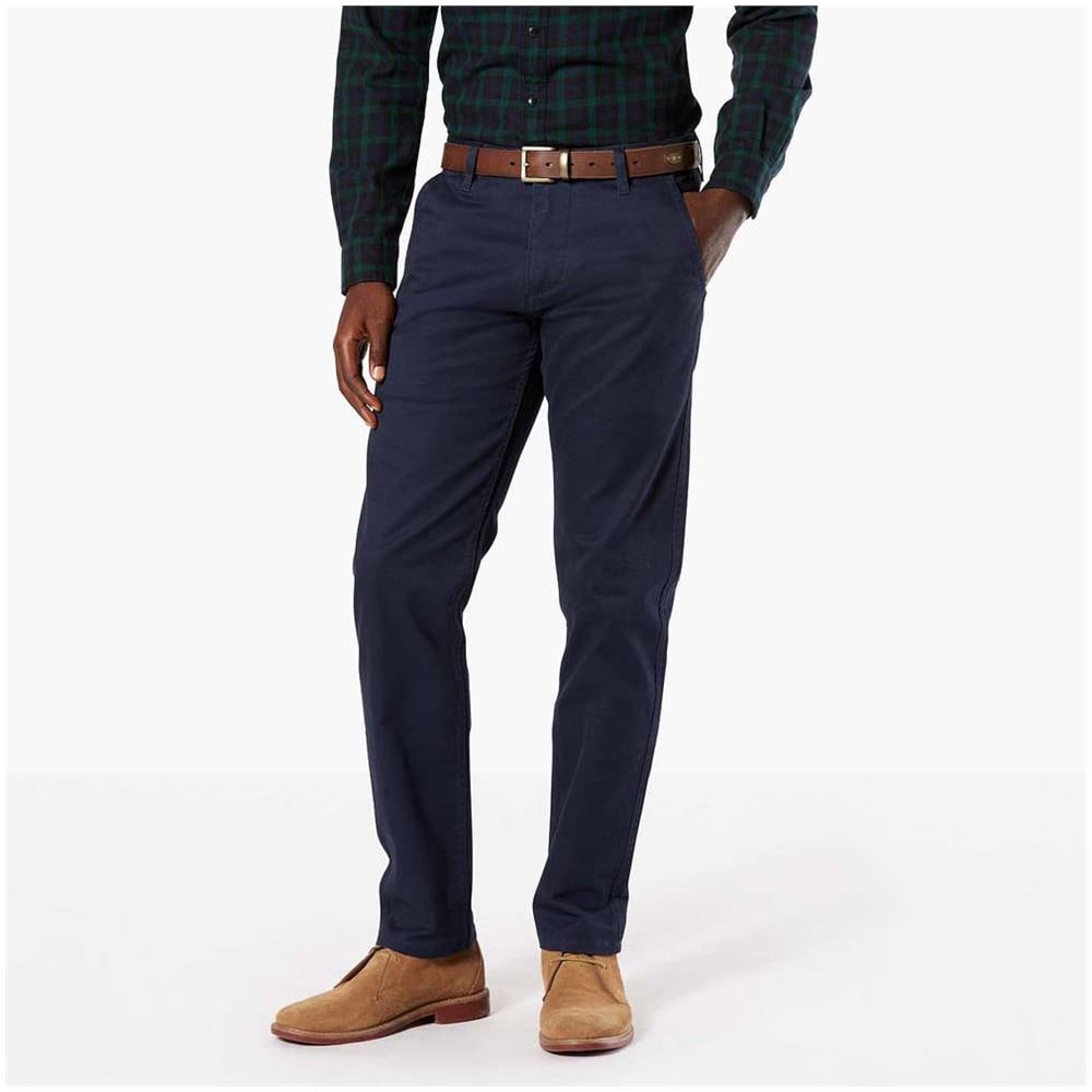 Pantaloni Alpha Khaki Slim Tapered L36 Abbigliamento Uomo W36-l36 - Foto 1