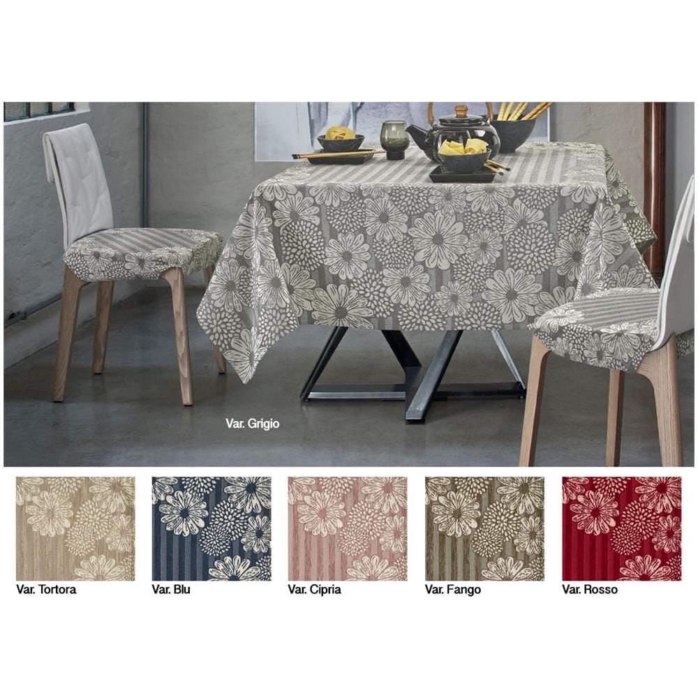 Copritavolo Antimacchia Disegno Sole Colore Rosso By Suardi 140x210 Rosso - Foto 1