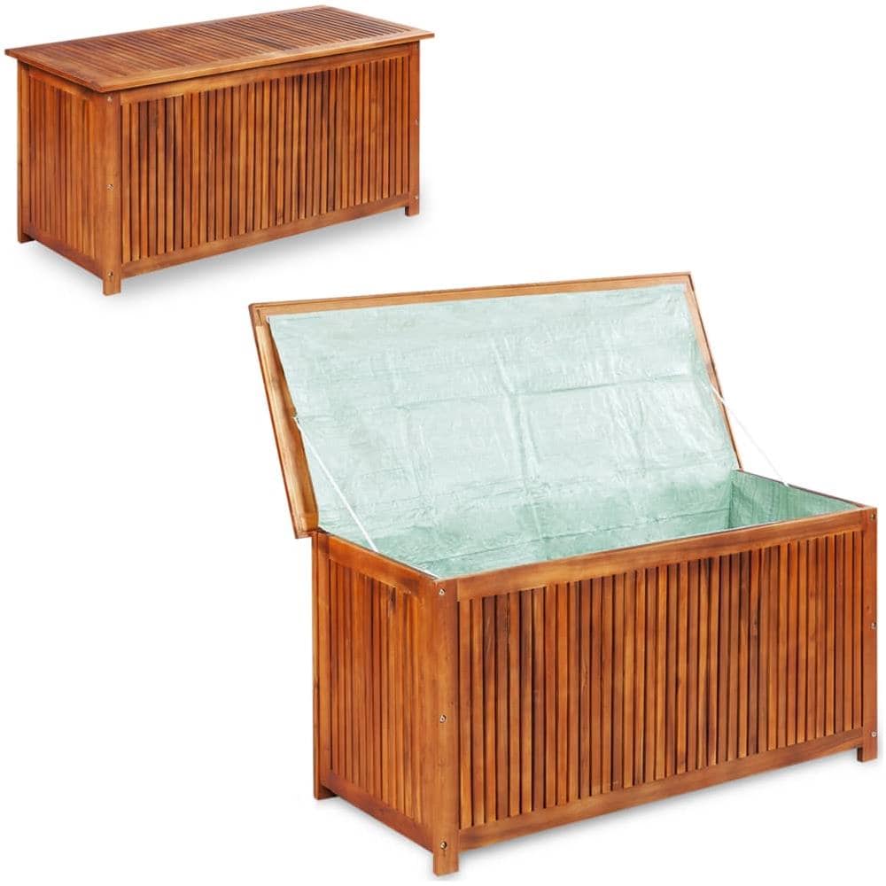 Baule Da Giardino 150x50x58 Cm In Massello Di Acacia - Foto 1