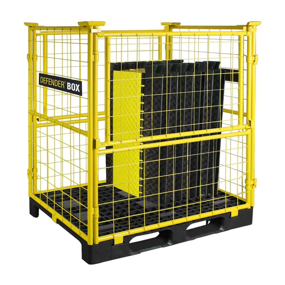Ponte passacavi Defender Nano 1000 x 280 x 32 mm Colore Nero e Giallo - Foto 1