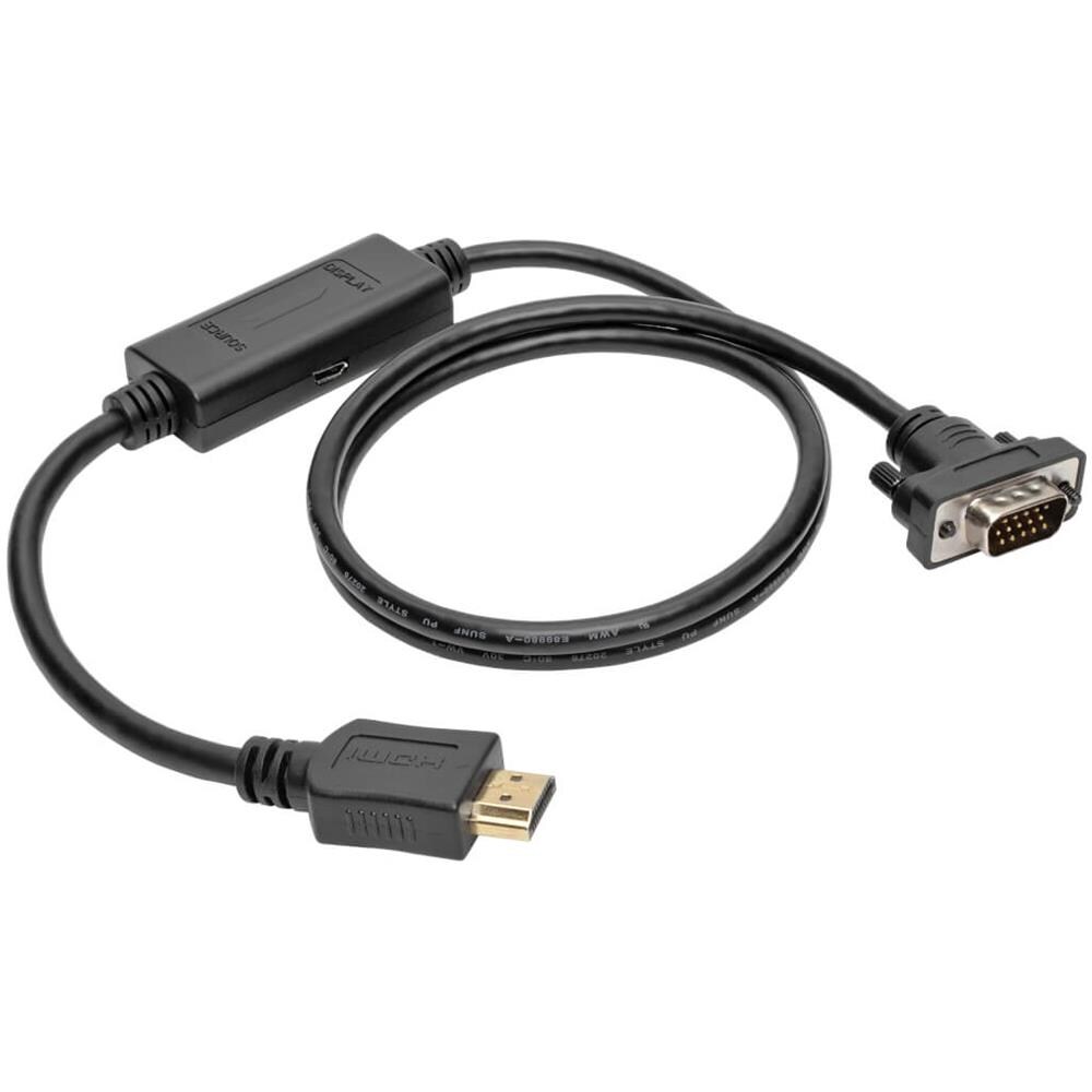 Tripp Lite P566-010-VGA HDMI HD15, MICRO-USB B Nero cavo di interfaccia e adattatore - Foto 2