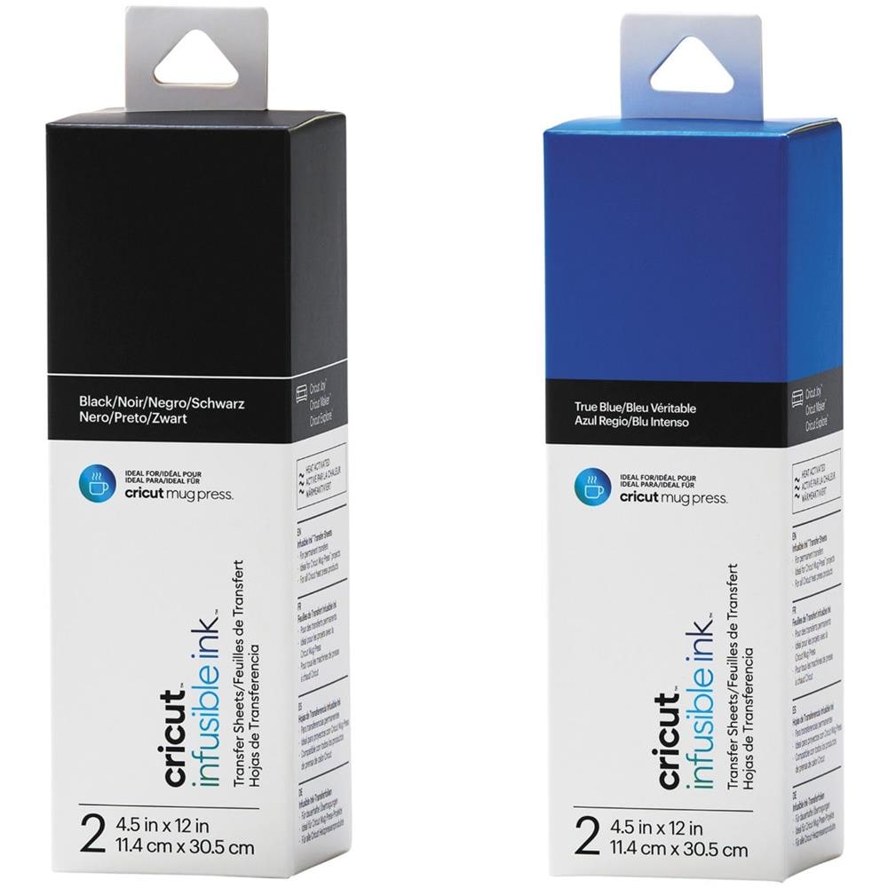 4 Fogli Di Trasferimento Per Mug Press - Blu + Grigio - Foto 1