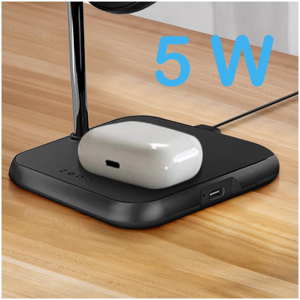 Dock Di Ricarica Magsafe 3 In 1 Con Caricatore Airpods + Porta Usb-c 27w - Foto 2