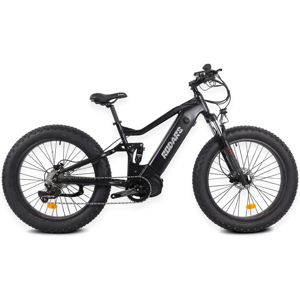 Outrider M620 - Nero Opaco - 1000w / 15ah - Bicicletta Elettrica Mountain Fat Bike A Doppia Sospensione Di Central Motor - Foto 1