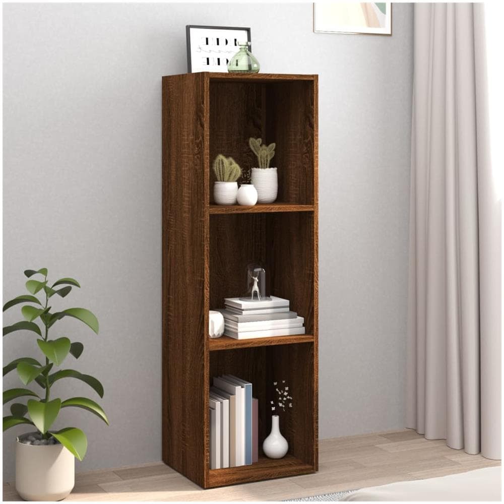 Libreria /mobile Tv Rovere Marrone 36x30x114cm Legno Multistrato - Foto 1