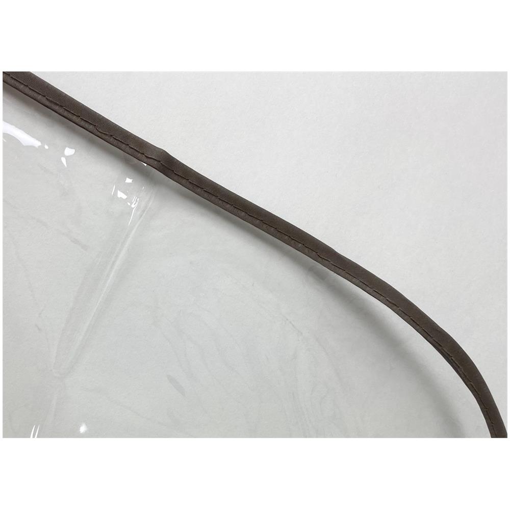 Tovaglia Antimacchia Plastificata Crystal PVC Trasparente Proteggi Tavolo Con Bordo 140x160 Trasparente - Foto 4