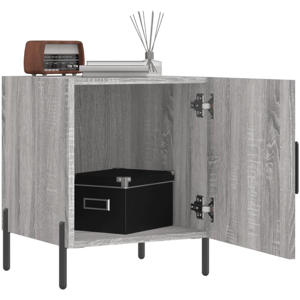 Comodini 2 Pz Grigio Sonoma 40x40x50 Cm In Legno Multistrato - Foto 3