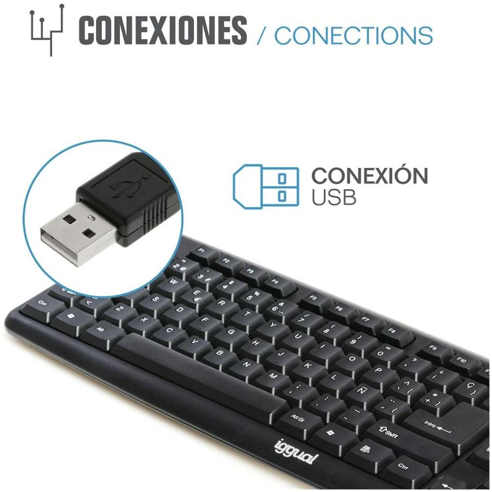 Tastiera USB CK-BASIC-105T Colore Nero (Layout Spagnolo) - Foto 3