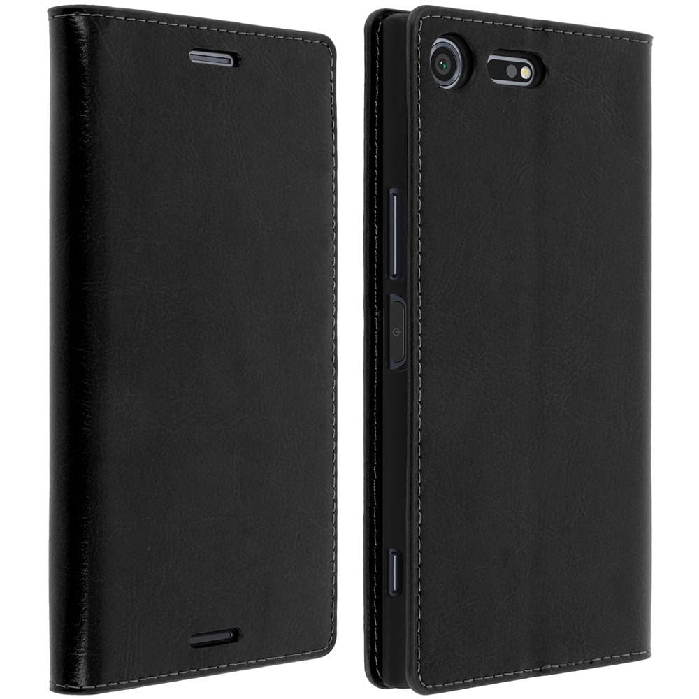 Custodia Per Sony Xperia Xz Premium - Serie First Class In Pelle Nera - Foto 2