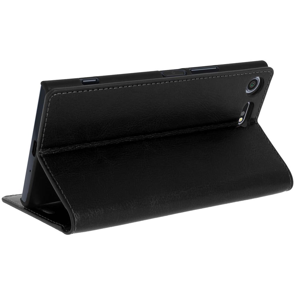 Custodia Per Sony Xperia Xz Premium - Serie First Class In Pelle Nera - Foto 10