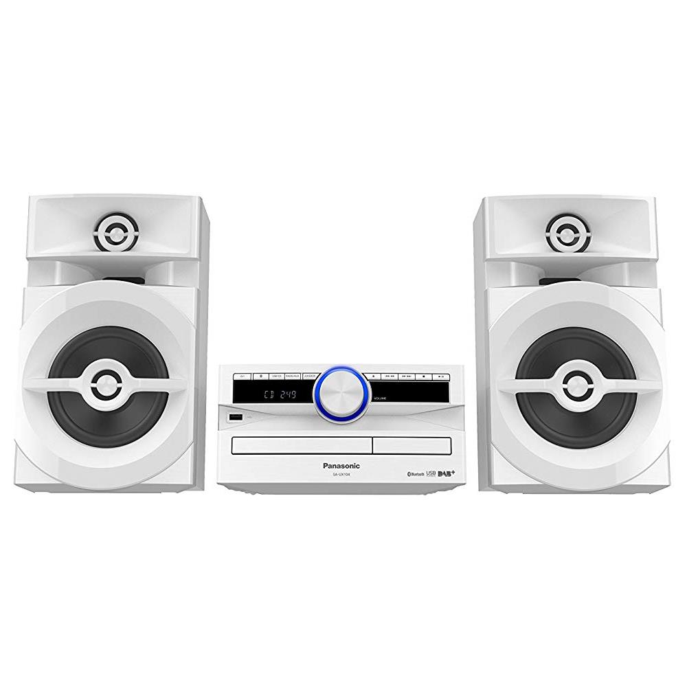 Home Audio Mini System Hi-Fi SC-UX104EG-W Lettore CD Supporto MP3 Potenza Totale 300 W USB Bianco - Foto 2
