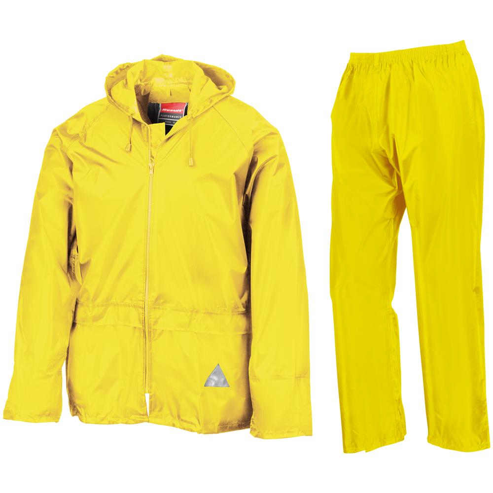 Completo Antipioggia Uomo (giacca E Pantalone) (m) (giallo Neon)  - Foto 1