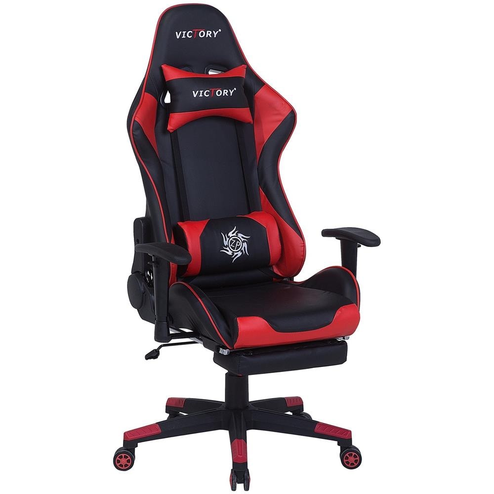 Sedia Da Gaming Regolabile Nero E Rosso Victory - Foto 1