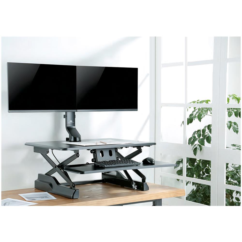 Supporto Per Due Monitor / Doppio 17 ""-27"" 14kg Mc-854 Vesa 75x75 100x100 - Foto 7