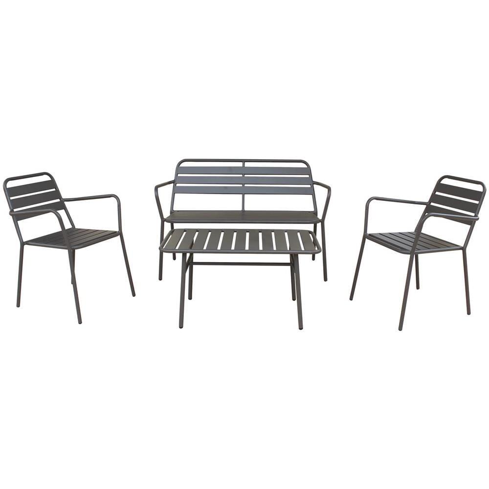 Romanus - Salotto Da Giardino In Acciaio - Foto 1