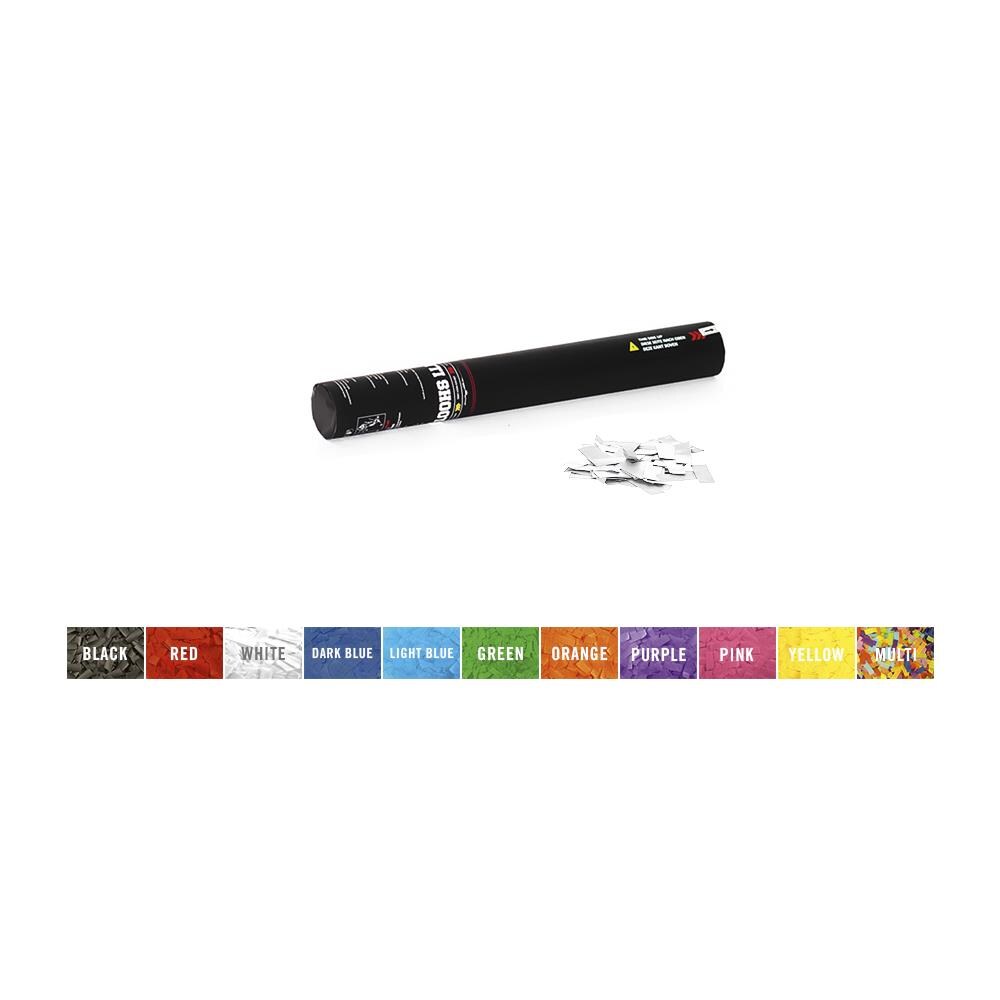 Handheld Confetti Cannon 50cm, White / silver - Foto 1