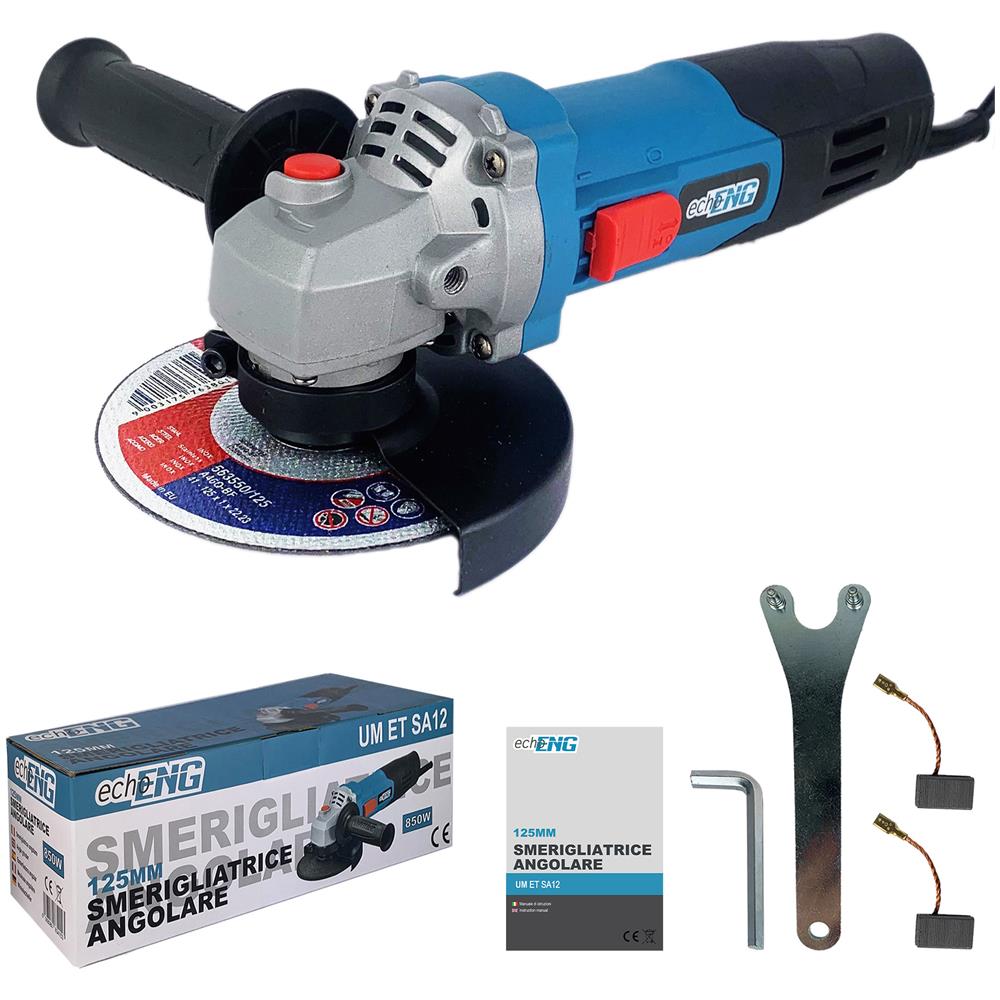 Smerigliatrice angolare con disco elettrica 125mm 840W - - UM ET SA12 - Foto 1