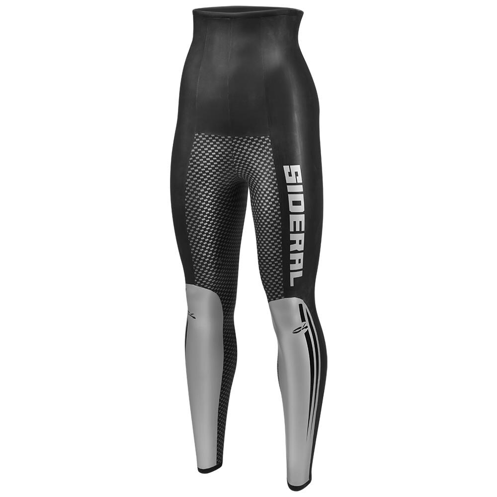 Pantaloni Vita Alta Sideral Donna 3mm Xs Nero / grigio - Foto 1